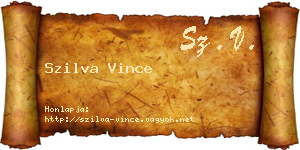 Szilva Vince névjegykártya
